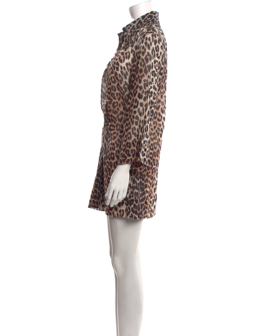 Ganni Animal Print Mini Dress w/ Tags - image 2