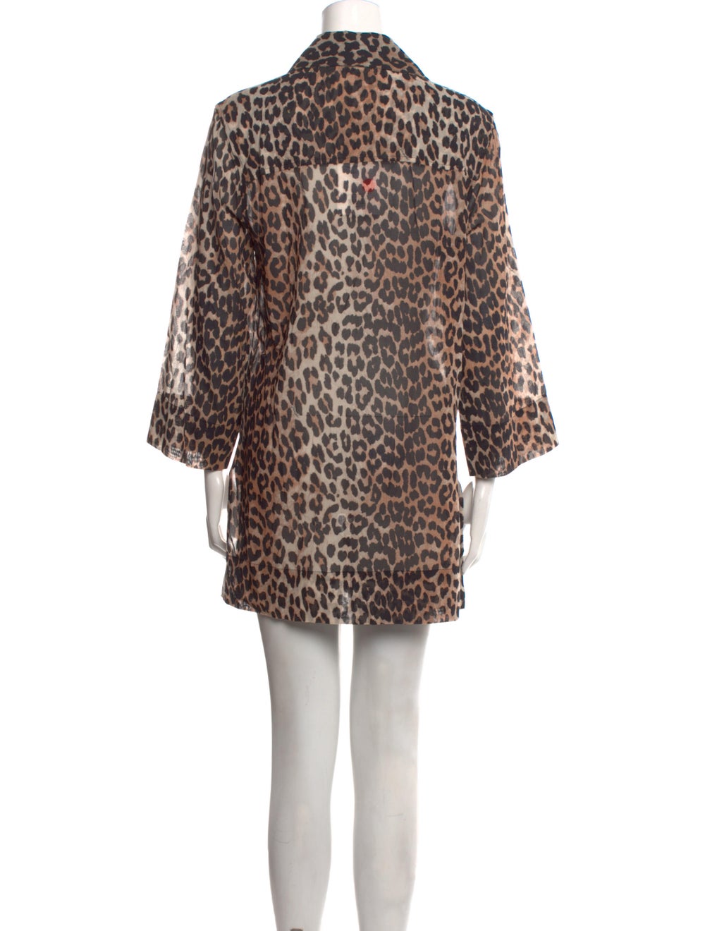 Ganni Animal Print Mini Dress w/ Tags - image 3