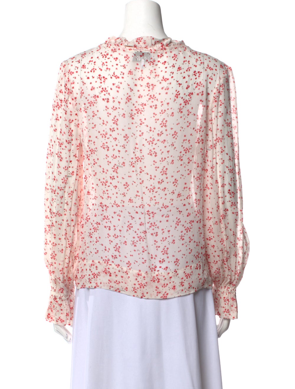 Ganni Silk Floral Print Blouse - image 3