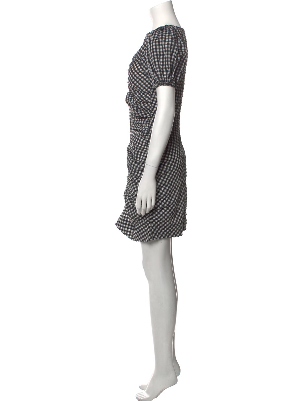 Ganni Plaid Print Mini Dress - image 2