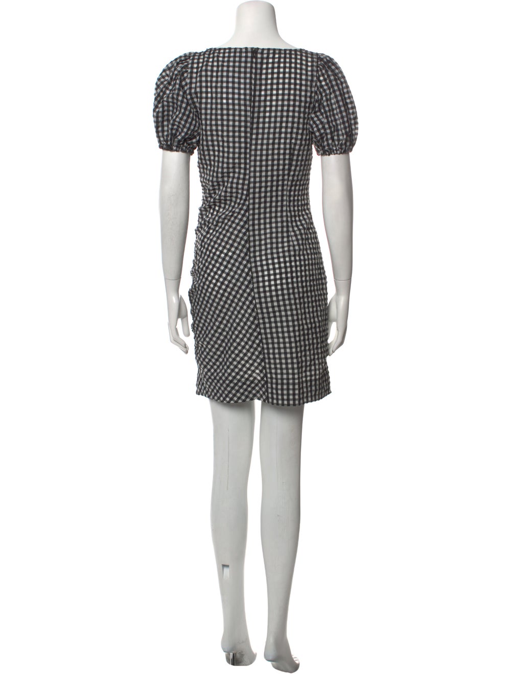 Ganni Plaid Print Mini Dress - image 3