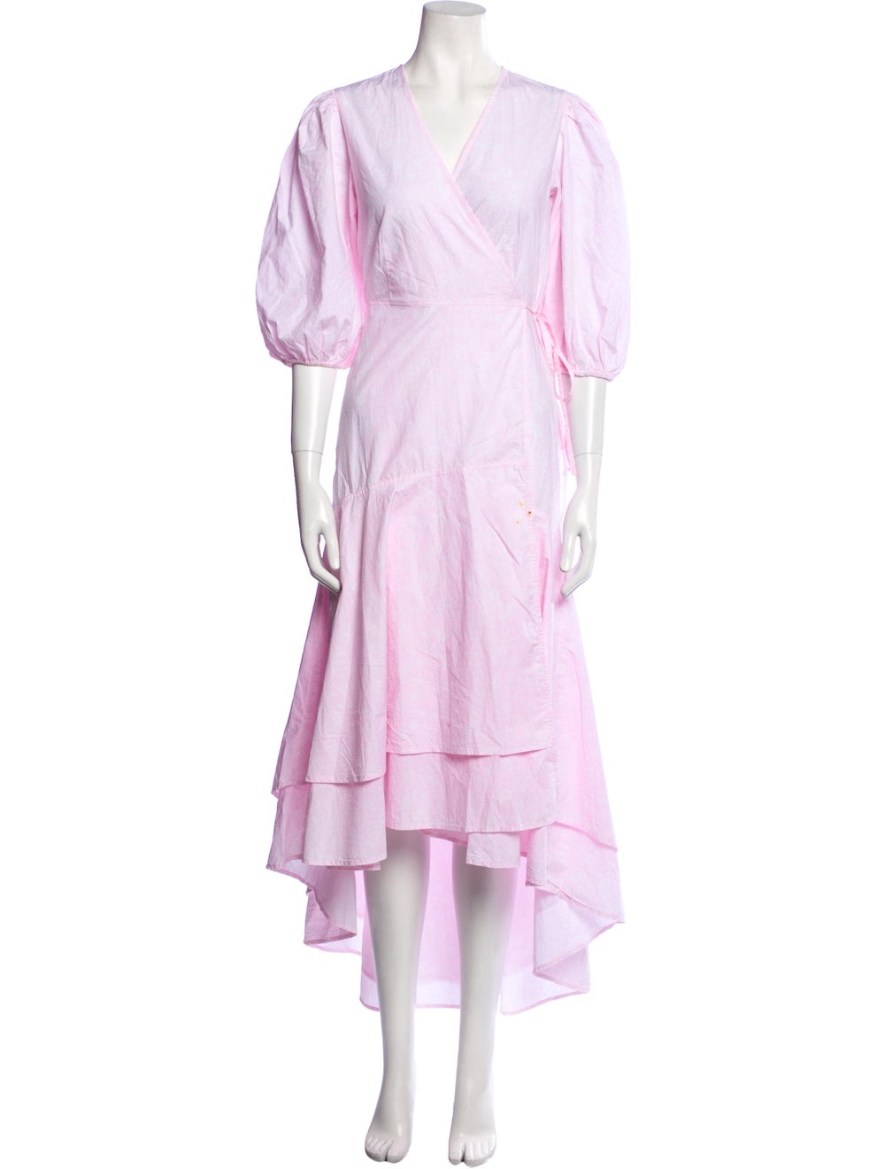 Ganni V-Neck Long Dress - image 1
