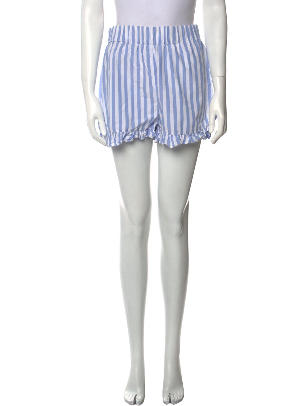 Ganni Striped Mini Shorts - image 1