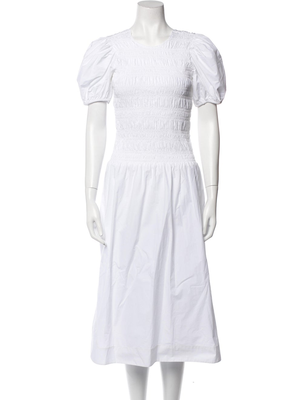 Ganni Crew Neck Midi Length Dress - image 1