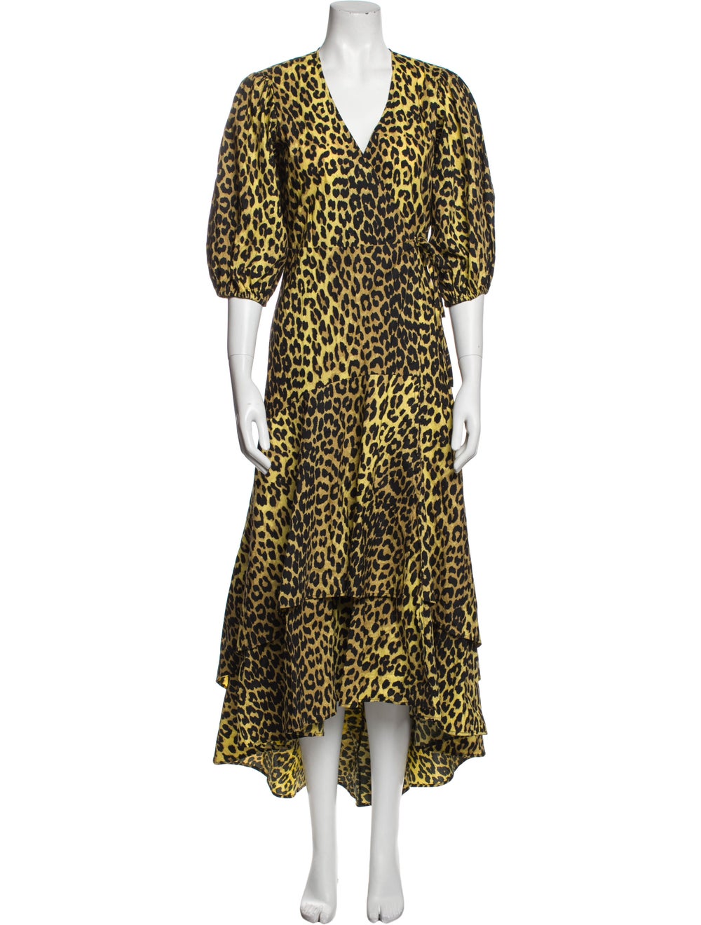 Ganni Animal Print Long Dress - image 1
