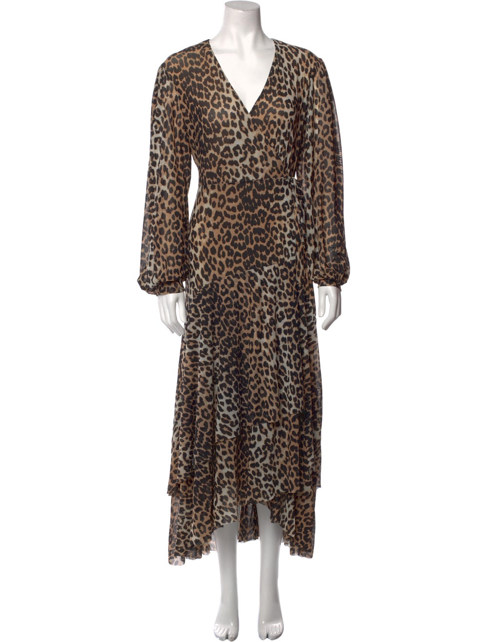 Ganni Animal Print Long Dress w/ Tags - image 1