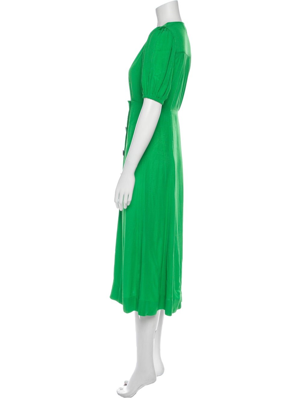 Ganni V-Neck Long Dress - image 2