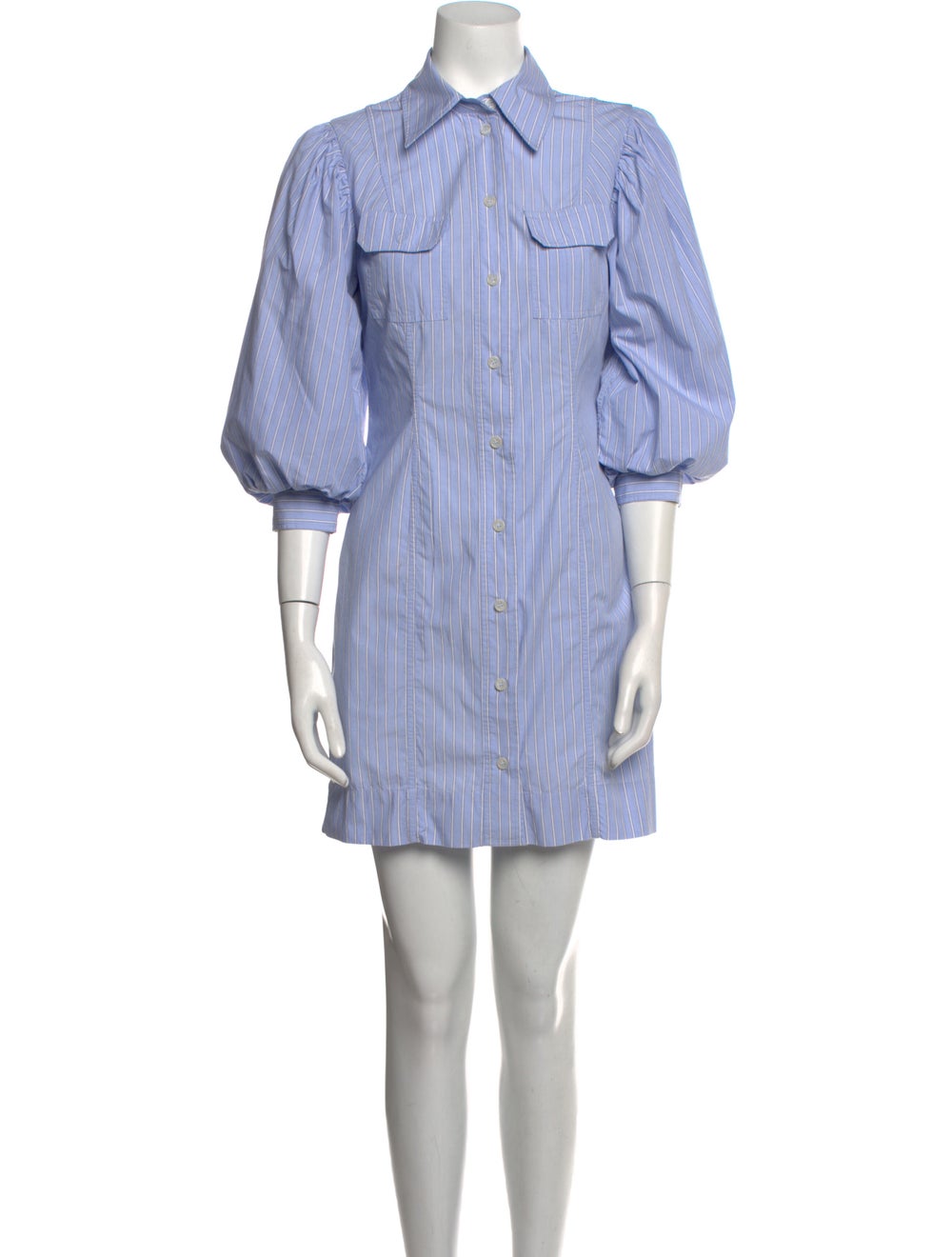 Ganni Striped Mini Dress - image 1