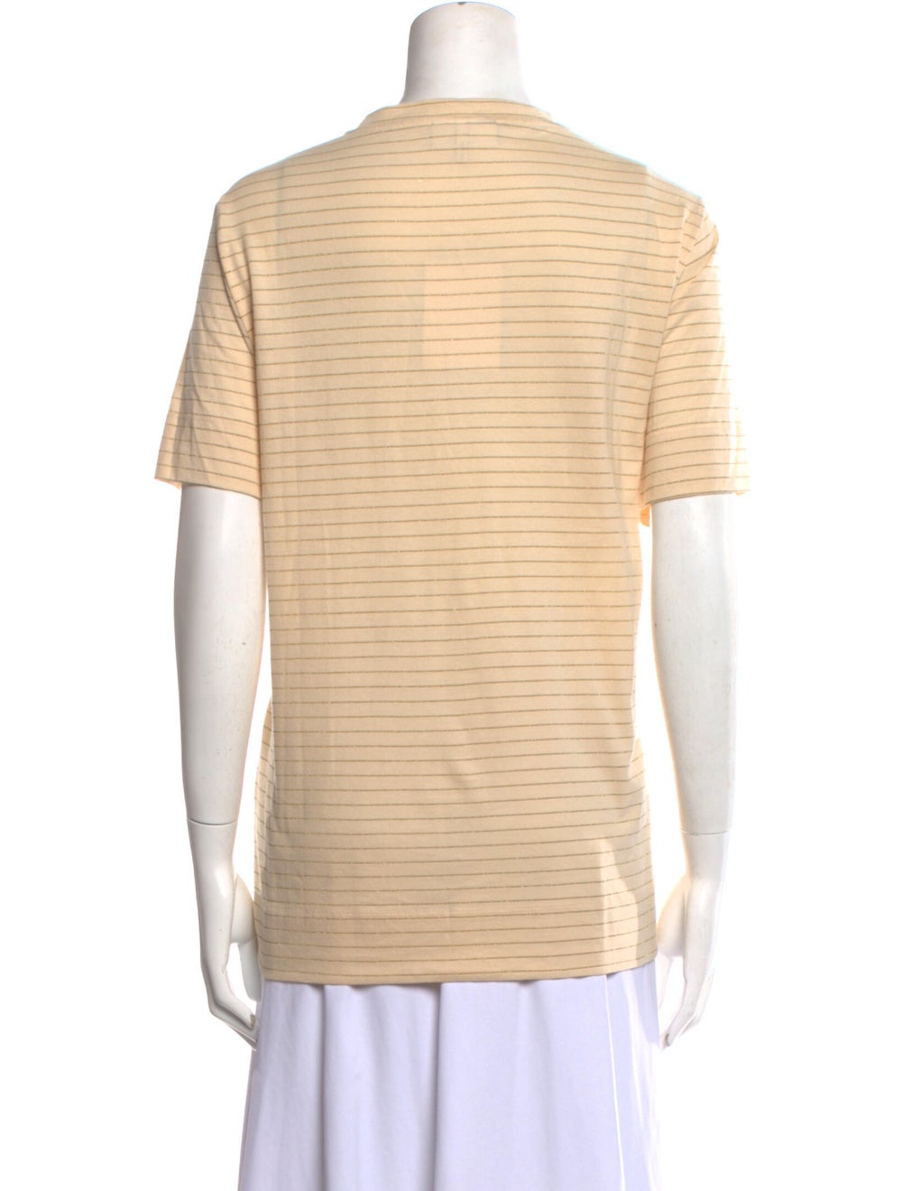 Ganni Striped V-Neck T-Shirt - image 3