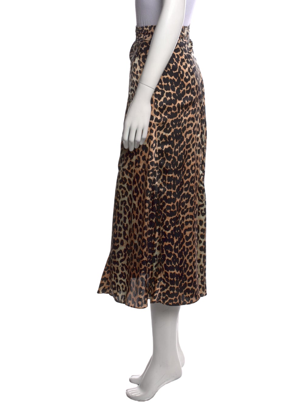 Ganni Silk Midi Length Skirt - image 2