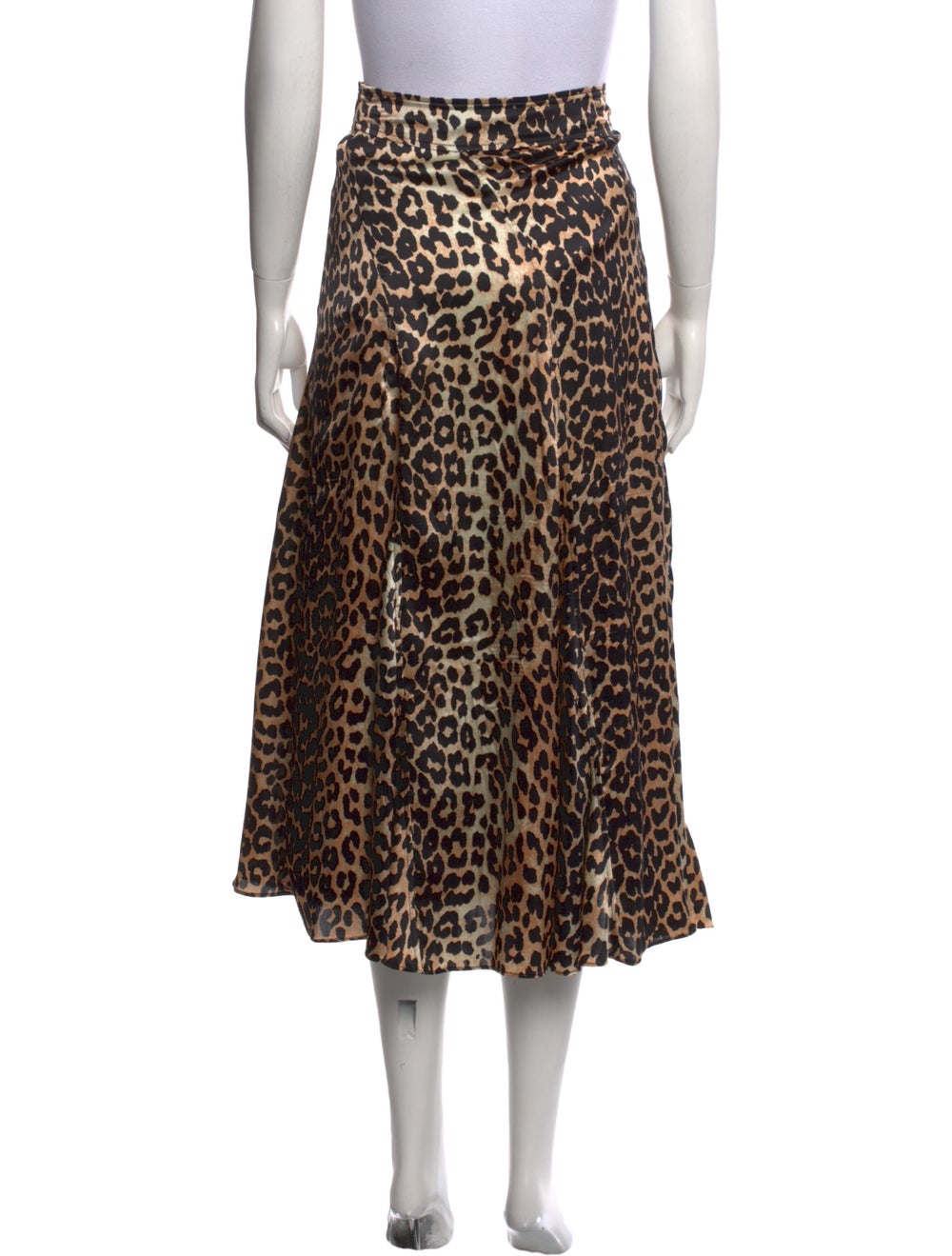 Ganni Silk Midi Length Skirt - image 3