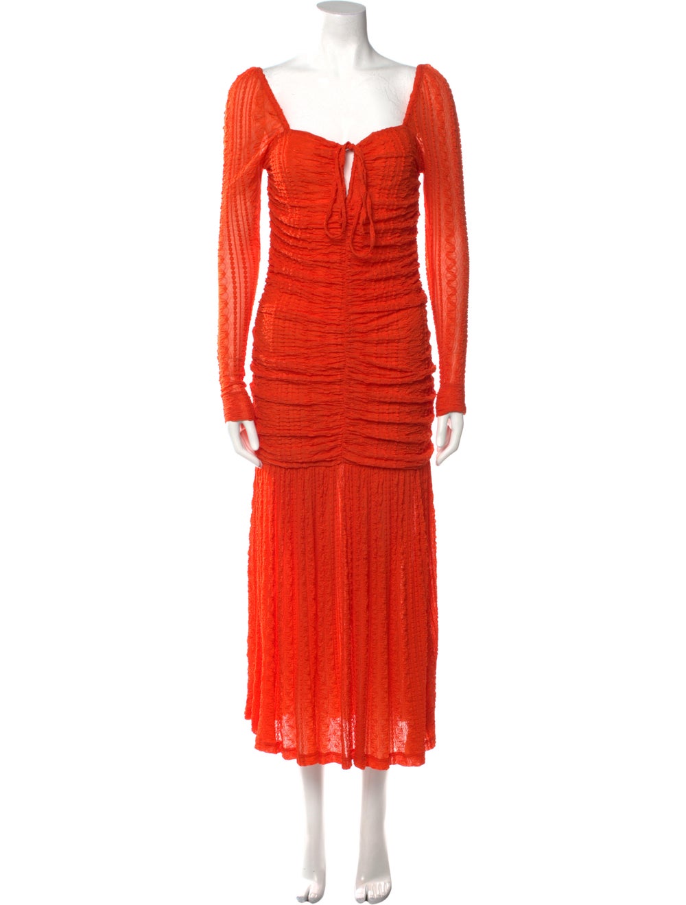Ganni Square Neckline Long Dress - image 1
