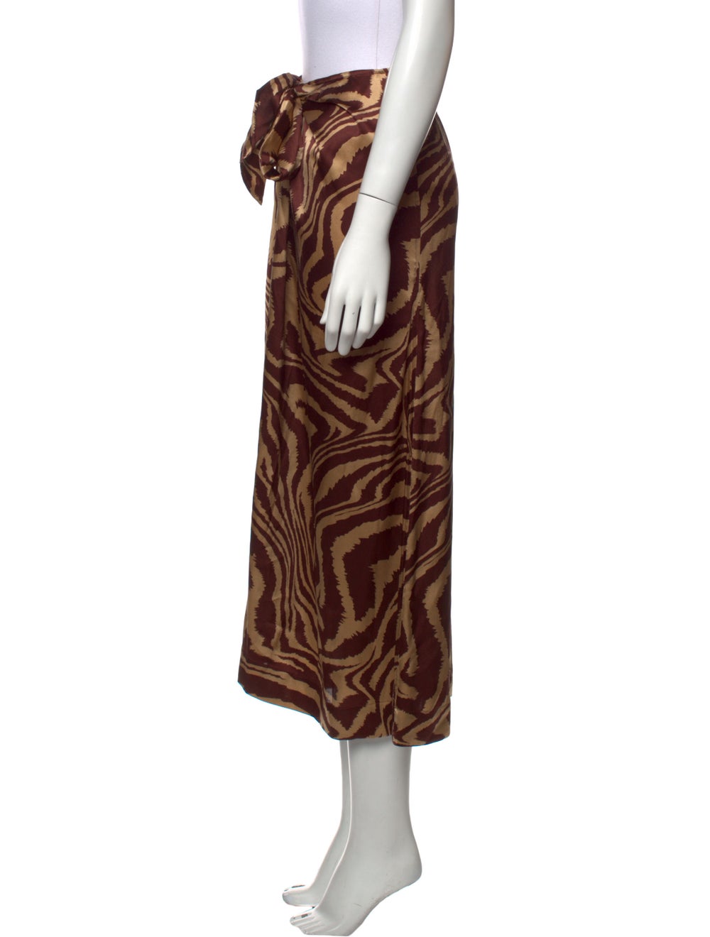Ganni Silk Midi Length Skirt - image 2