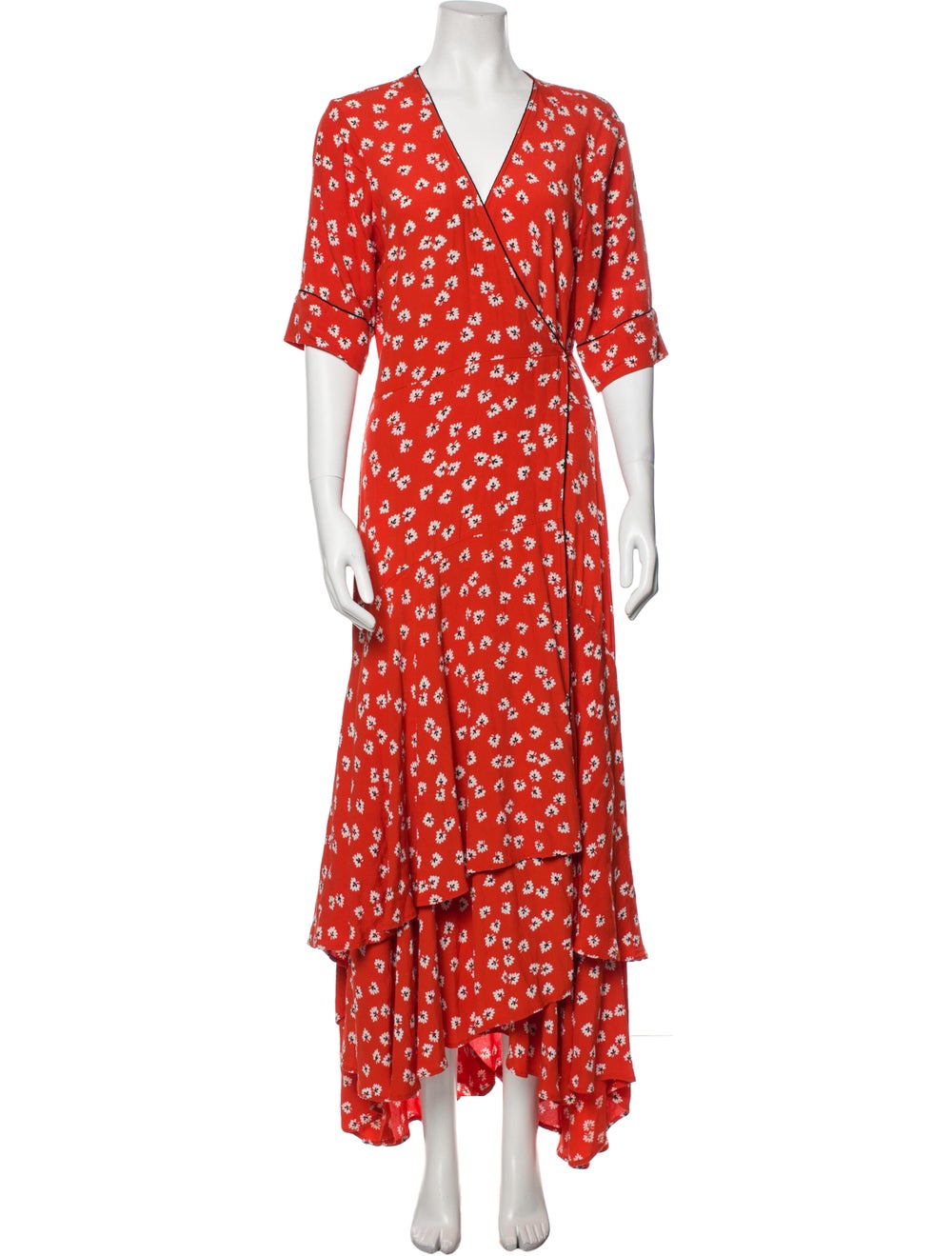 Ganni Floral Print Long Dress - image 1