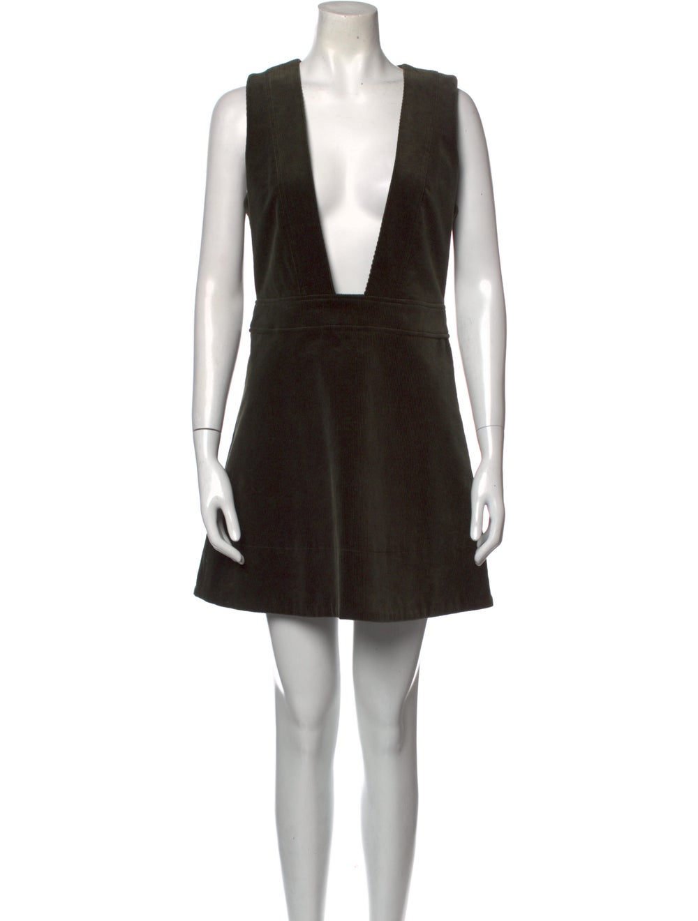 Ganni V-Neck Mini Dress - image 1