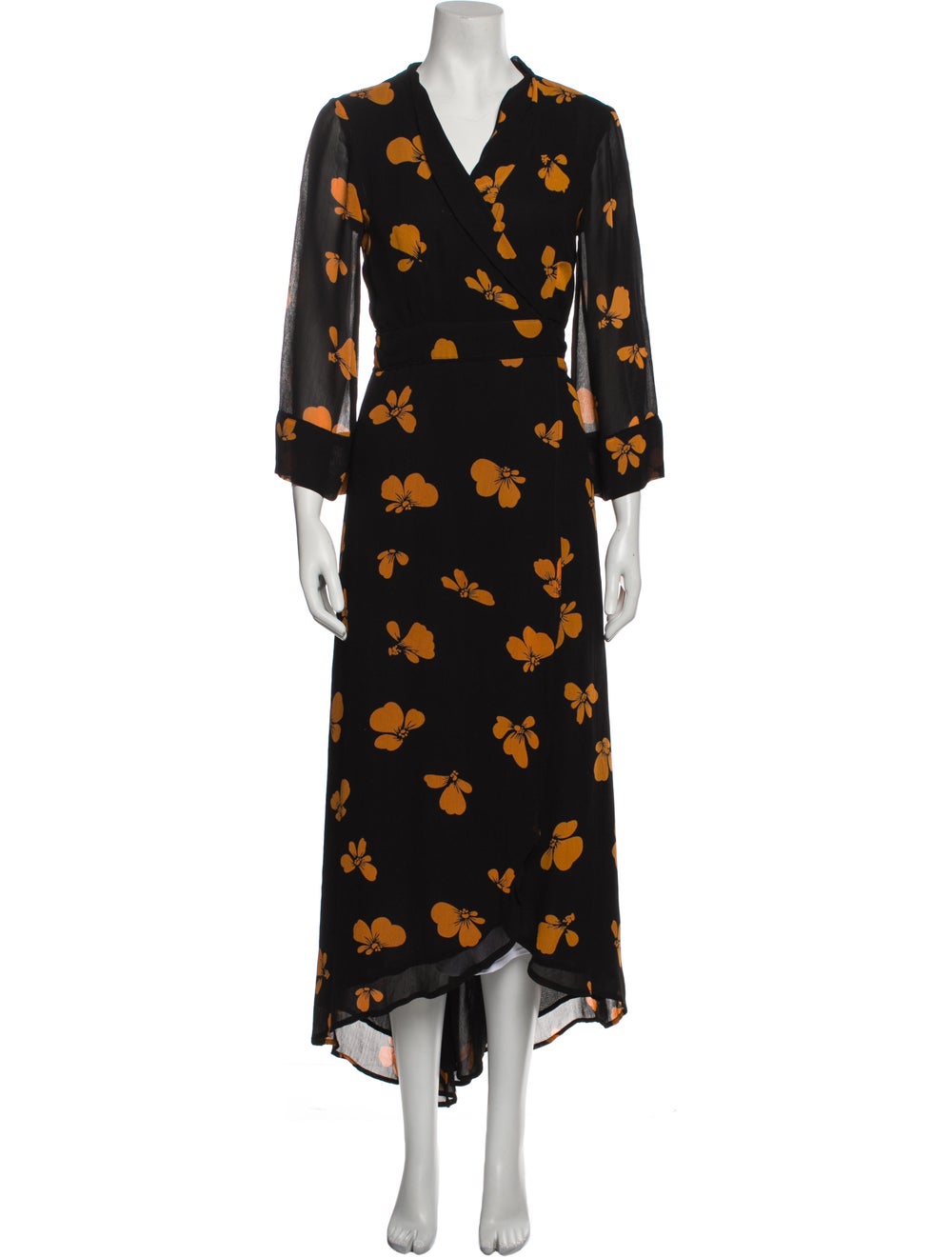 Ganni Floral Print Long Dress - image 1