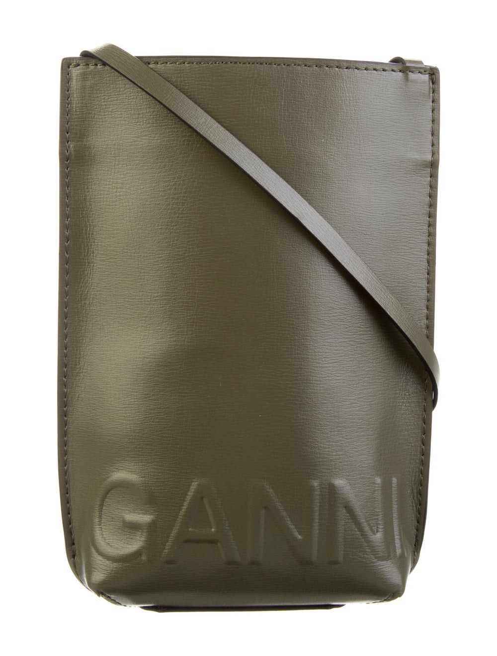 Ganni Leather Logo Crossbody Bag - image 1