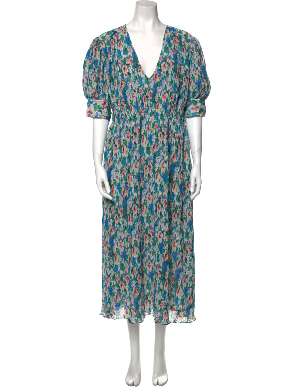 Ganni Floral Print Long Dress - image 1