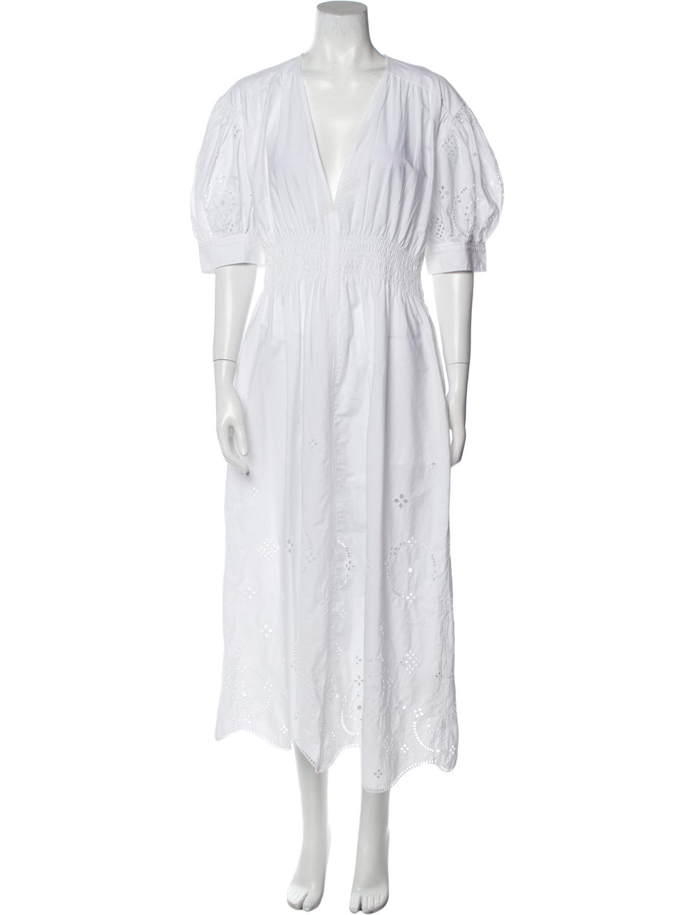 Ganni V-Neck Long Dress w/ Tags - image 1