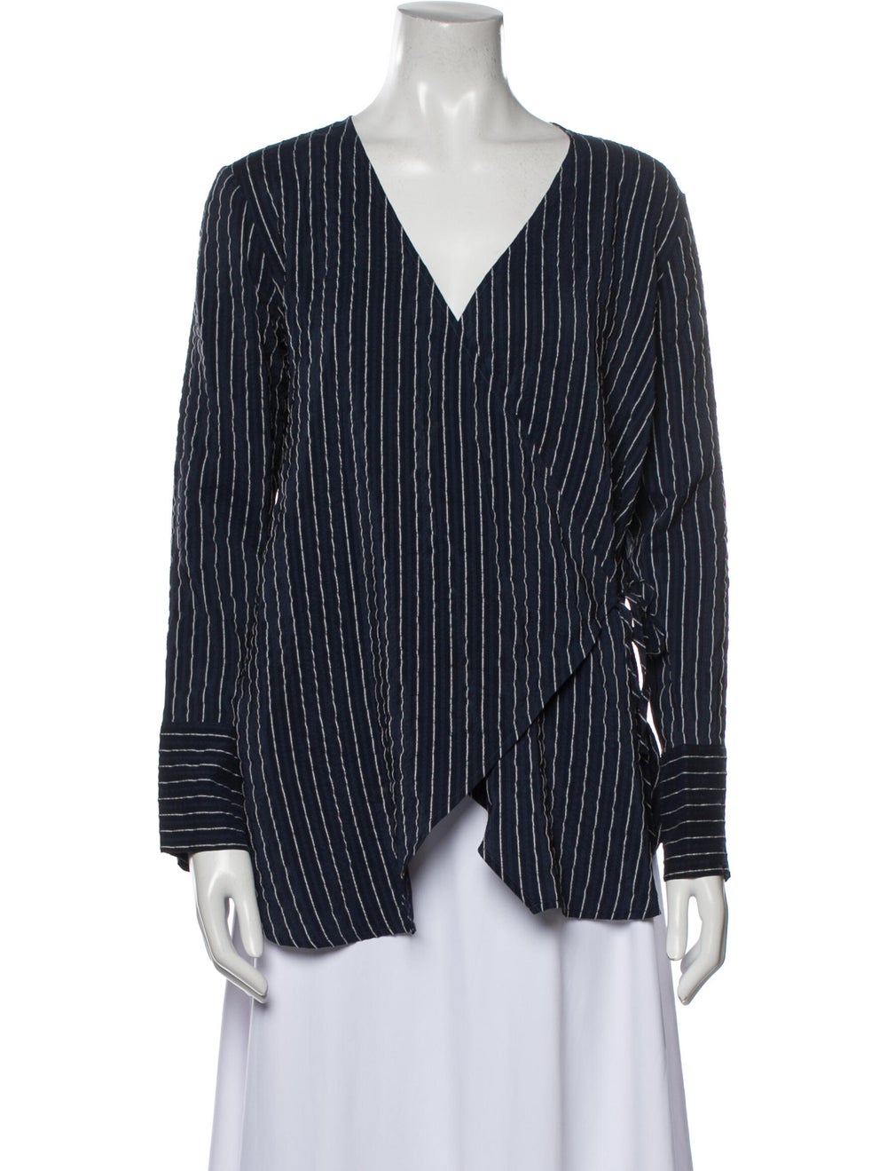 Ganni Silk Striped Blouse - image 1
