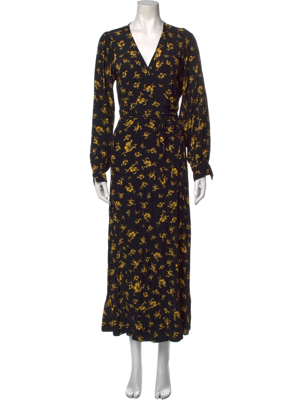 Ganni Floral Print Long Dress - image 1
