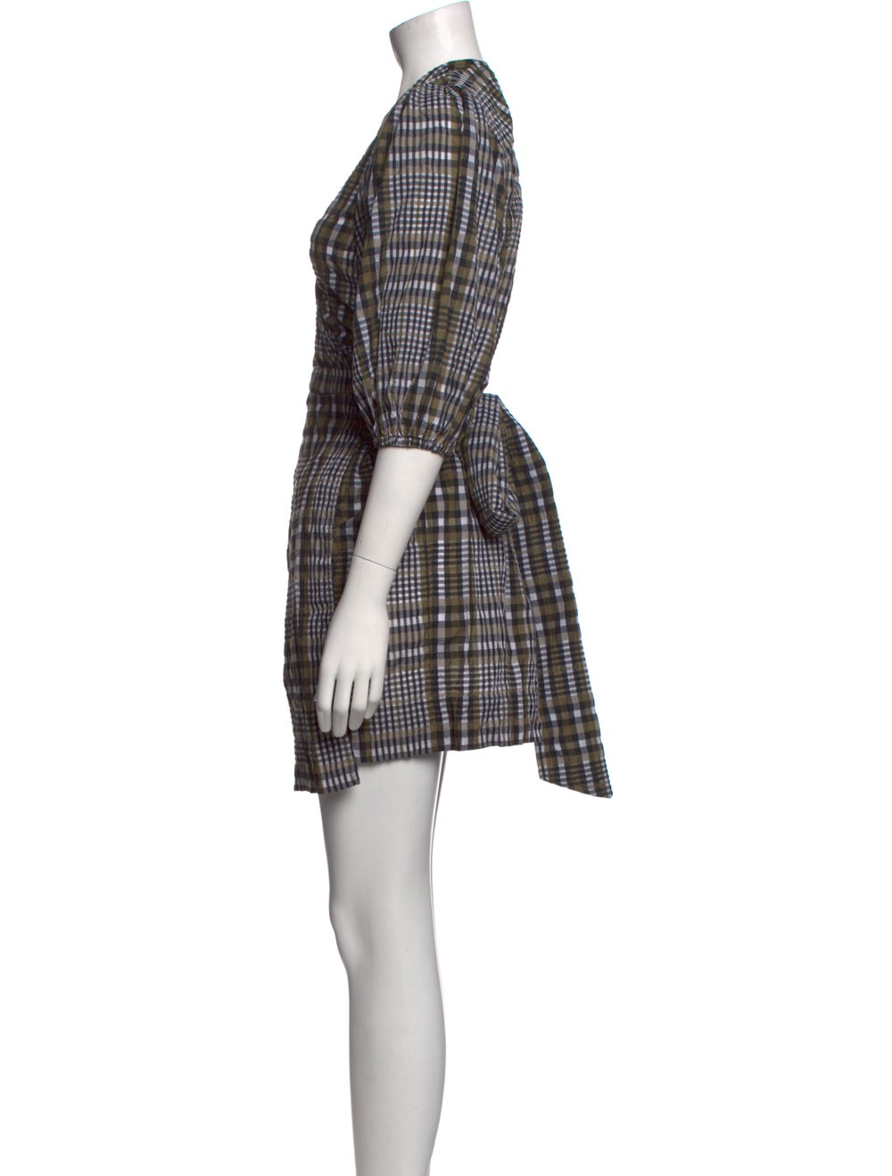 Ganni Plaid Print Mini Dress w/ Tags - image 2