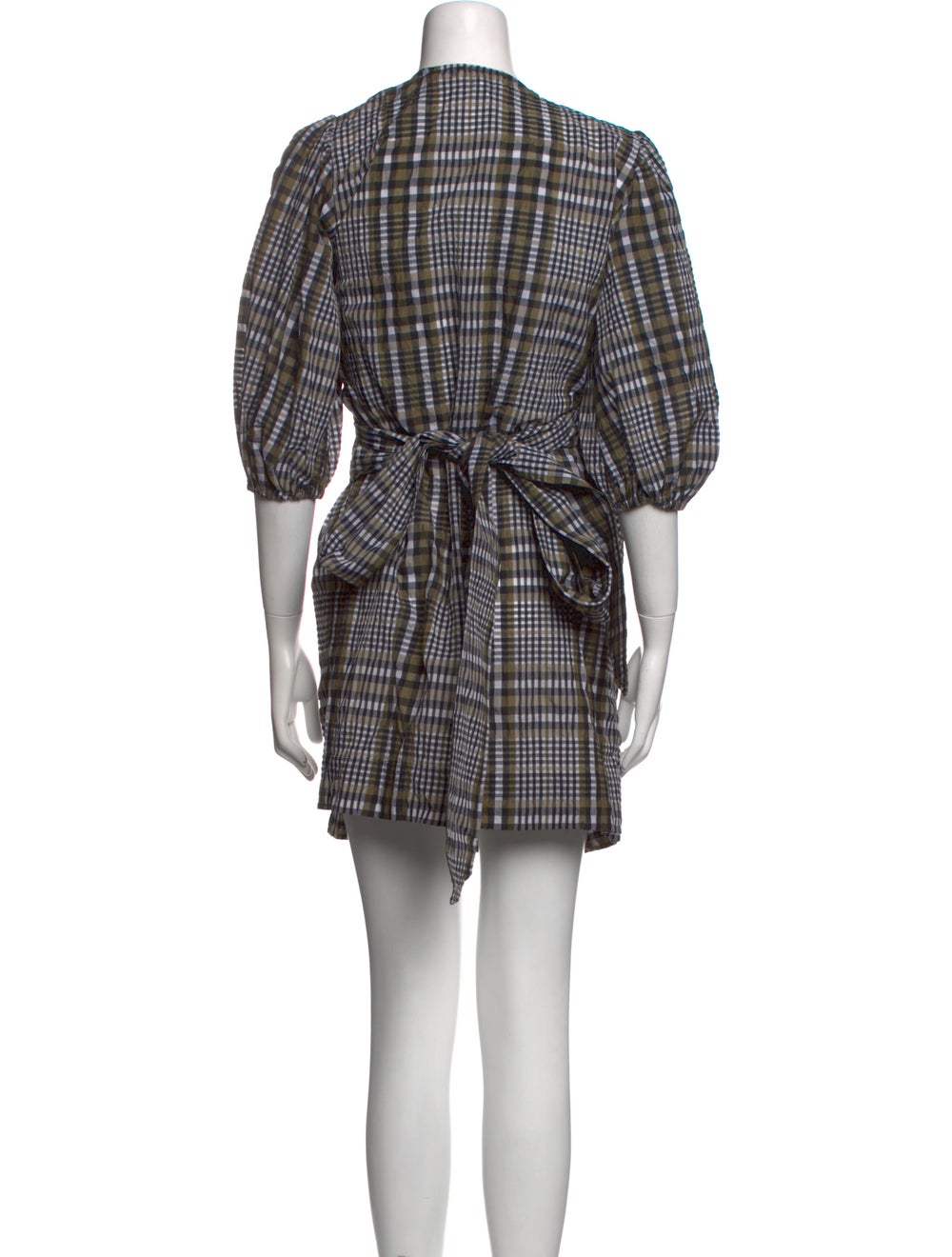 Ganni Plaid Print Mini Dress w/ Tags - image 3
