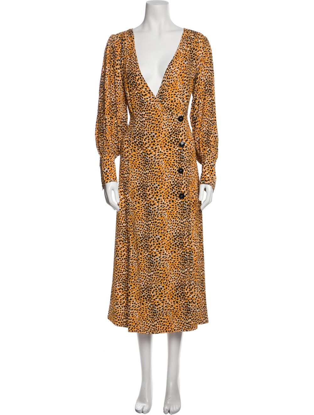 Ganni Animal Print Long Dress w/ Tags - image 1
