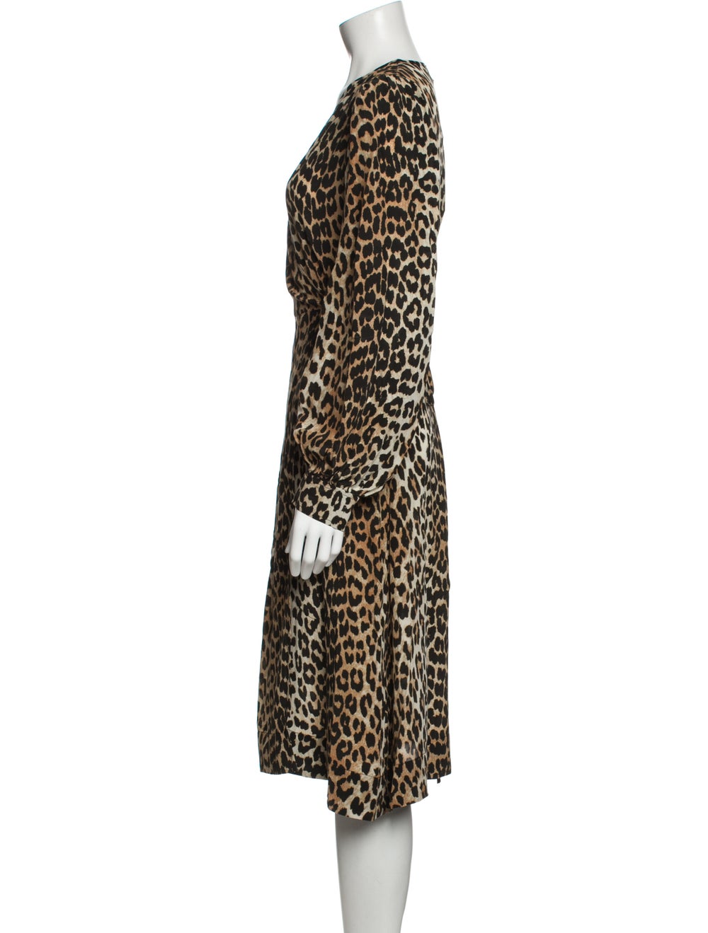 Ganni Animal Print Midi Length Dress - image 2