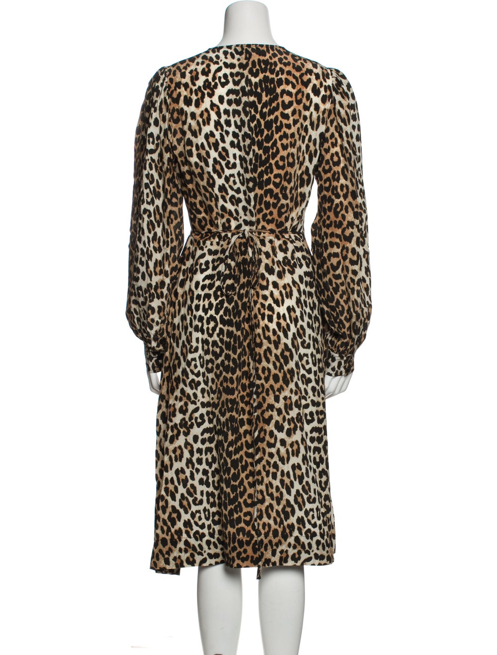 Ganni Animal Print Midi Length Dress - image 3
