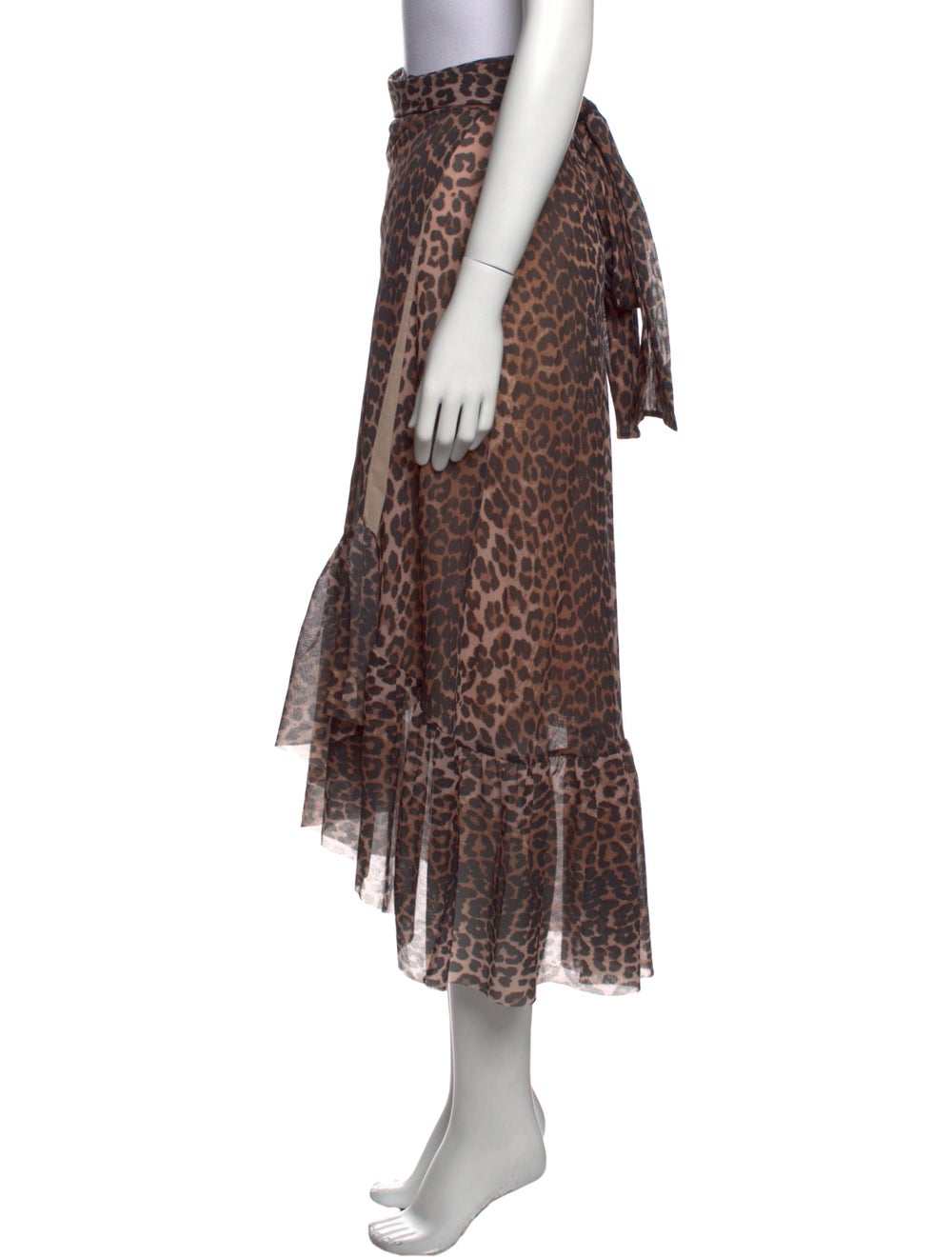 Ganni Animal Print Long Skirt - image 2