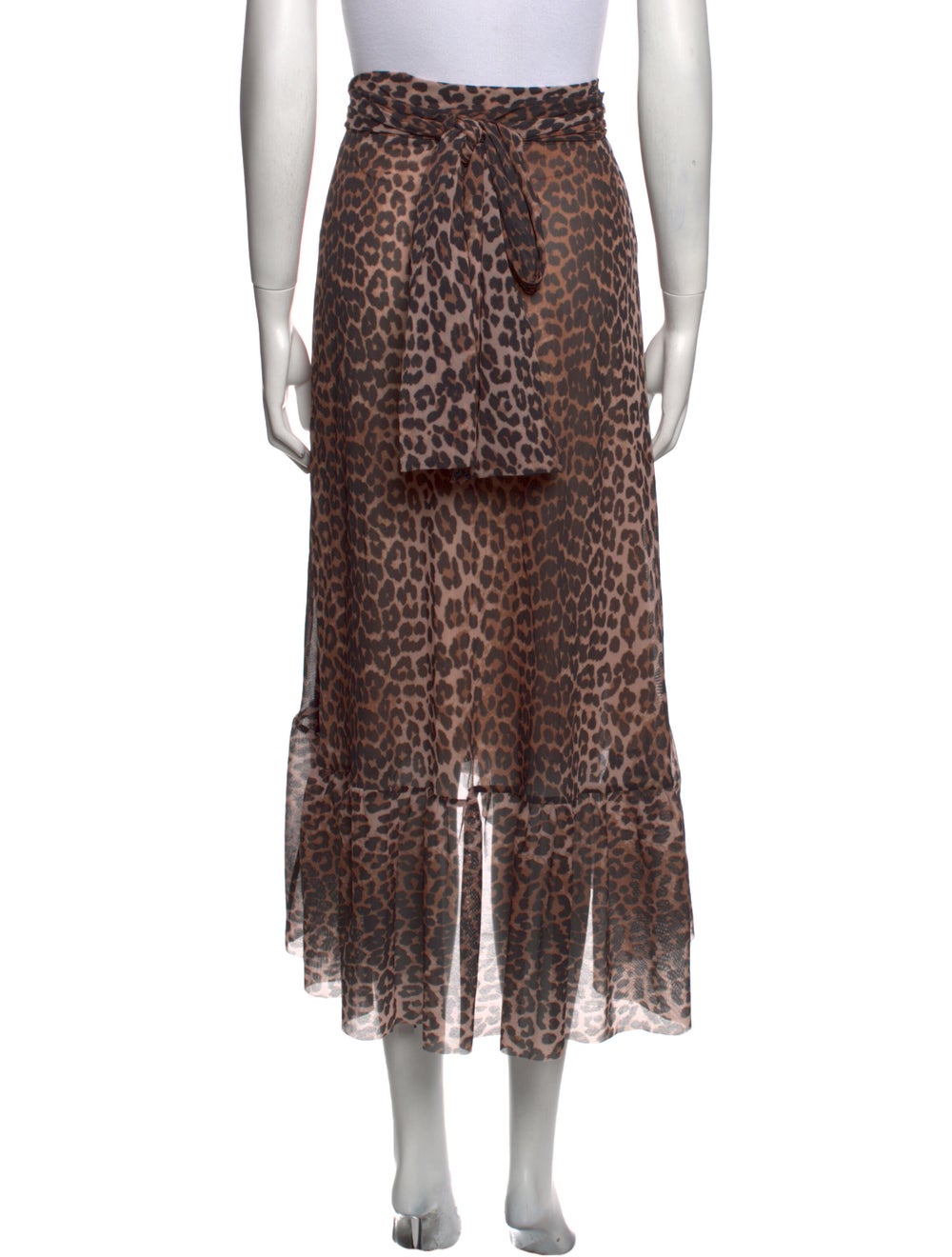Ganni Animal Print Long Skirt - image 3