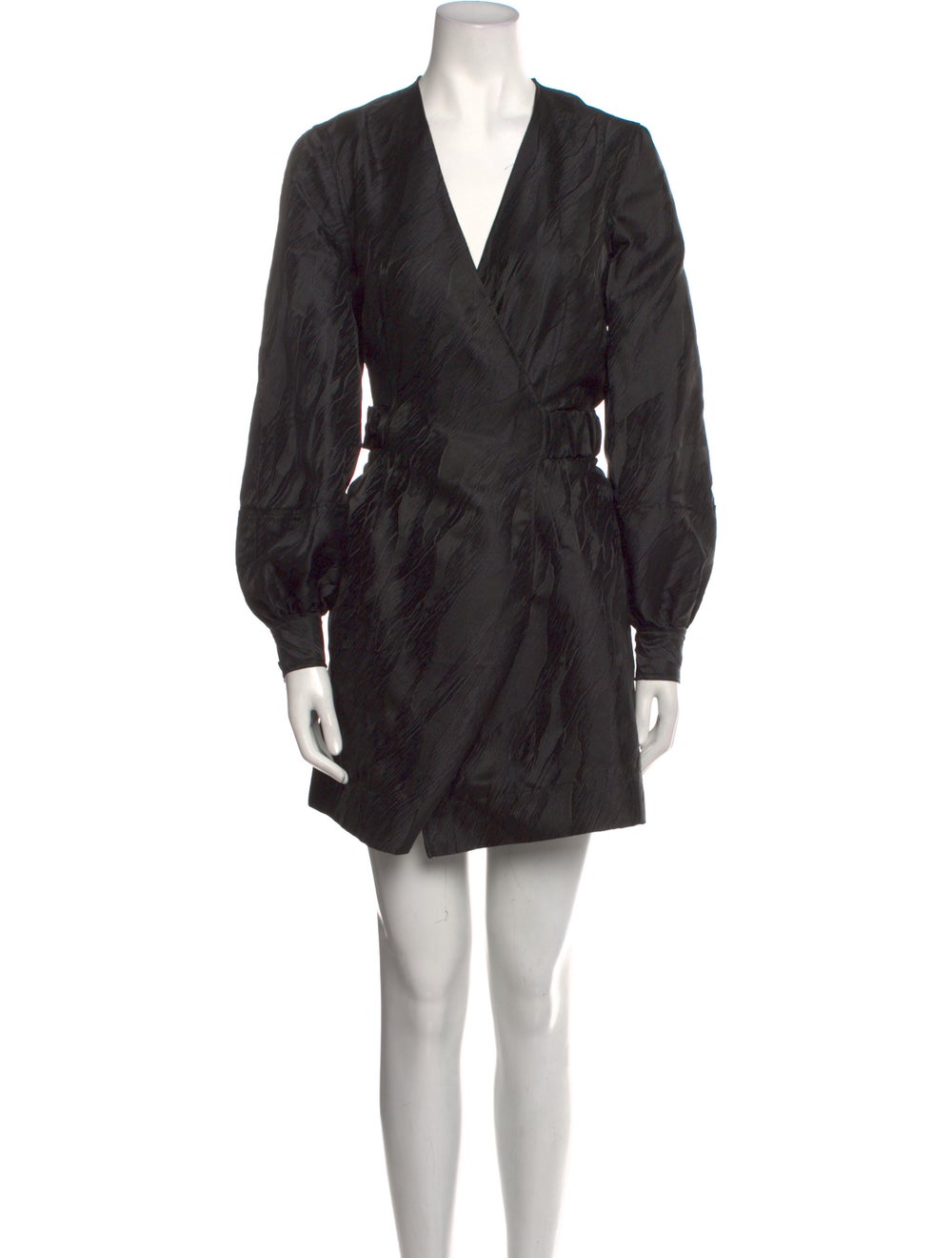 Ganni V-Neck Mini Dress - image 1