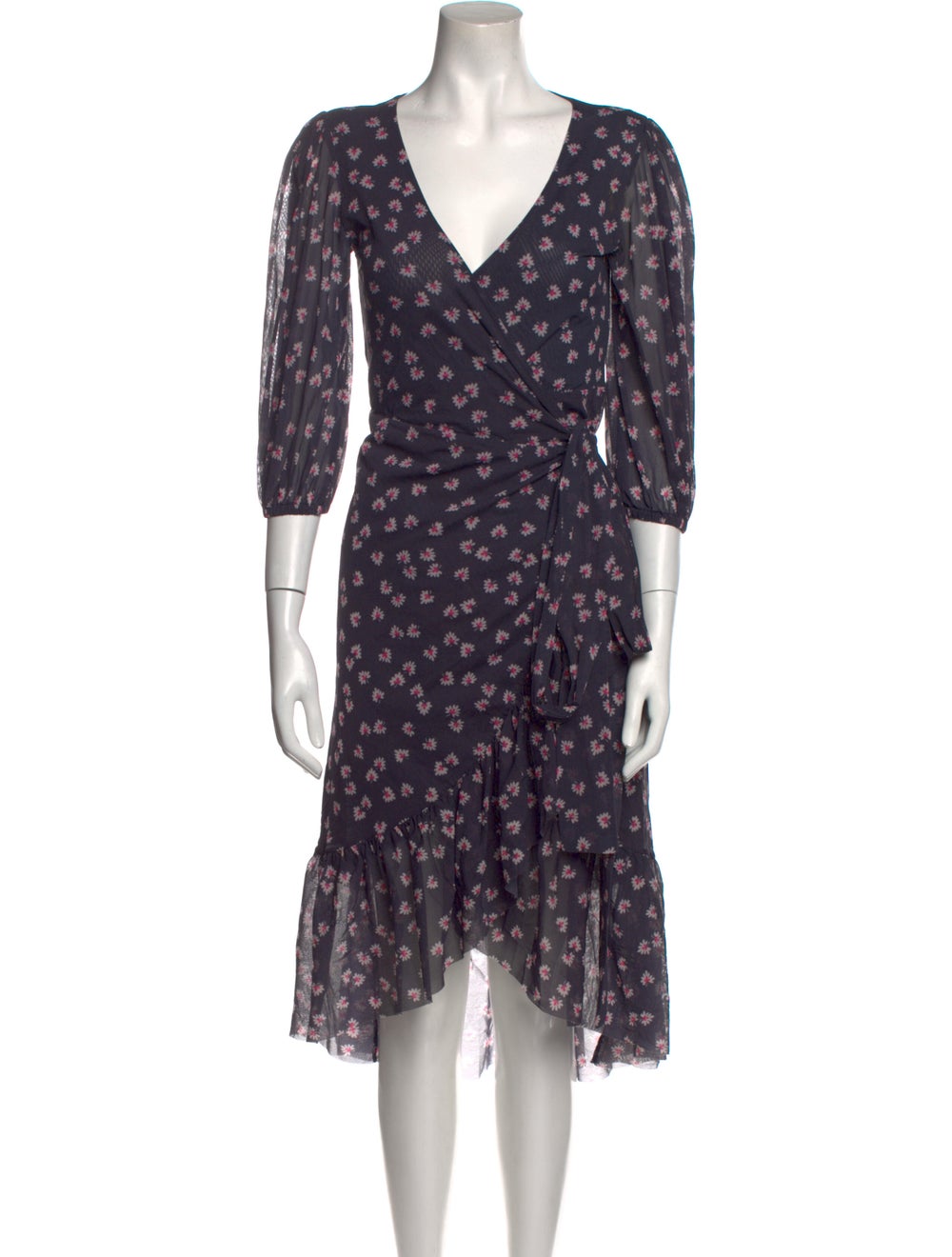 Ganni Floral Print Midi Length Dress - image 1