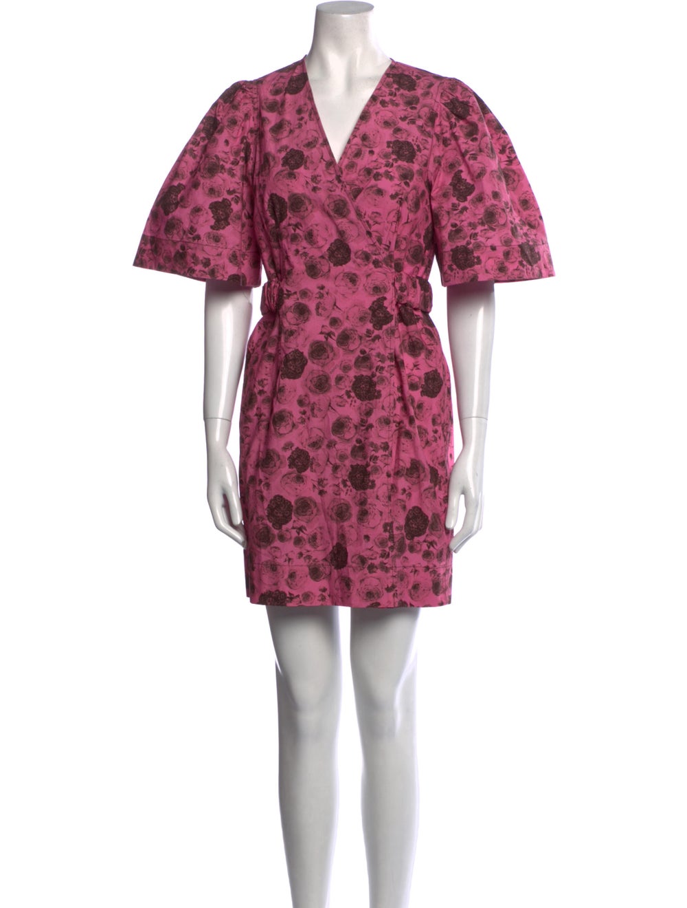 Ganni Floral Print Mini Dress - image 1