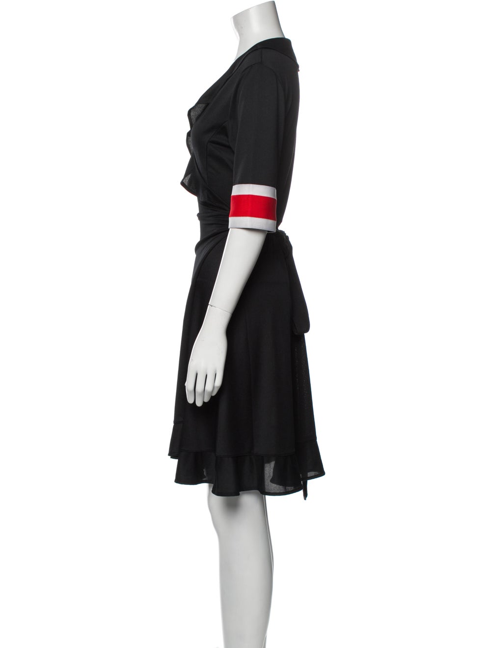 Ganni V-Neck Knee-Length Dress - image 2