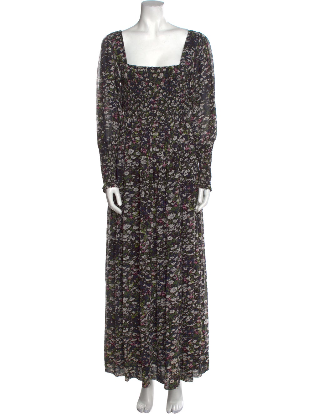 Ganni Floral Print Long Dress - image 1