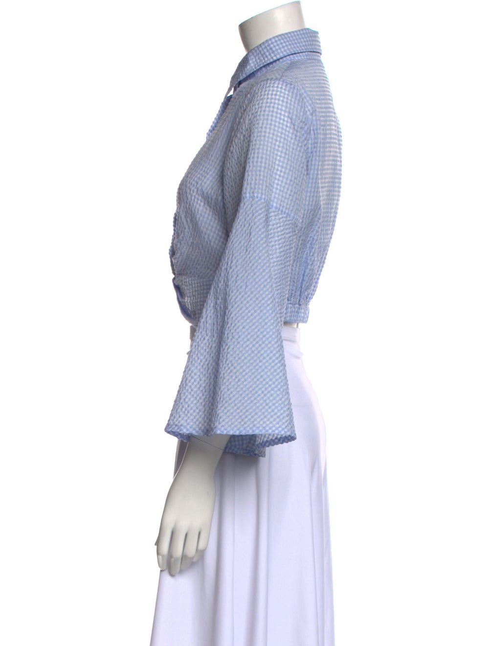 Ganni Long Sleeve Crop Top - image 2