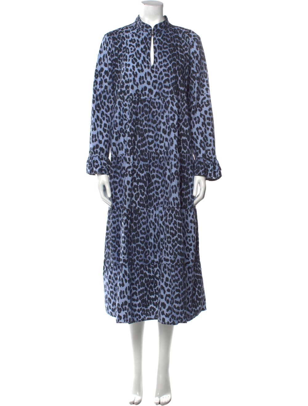 Ganni Animal Print Long Dress - image 1