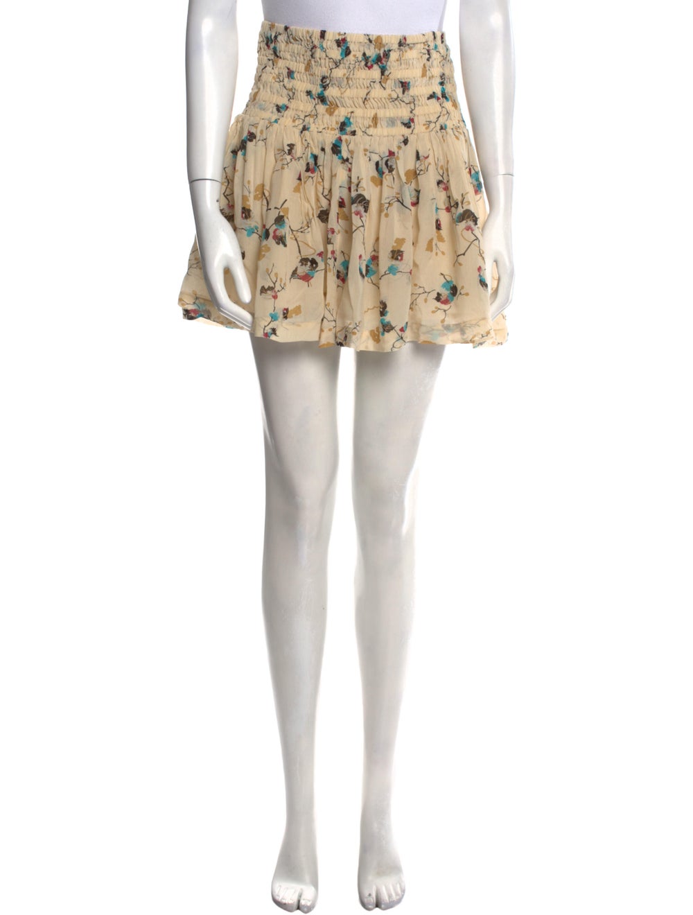 Ganni Floral Print Mini Skirt - image 1