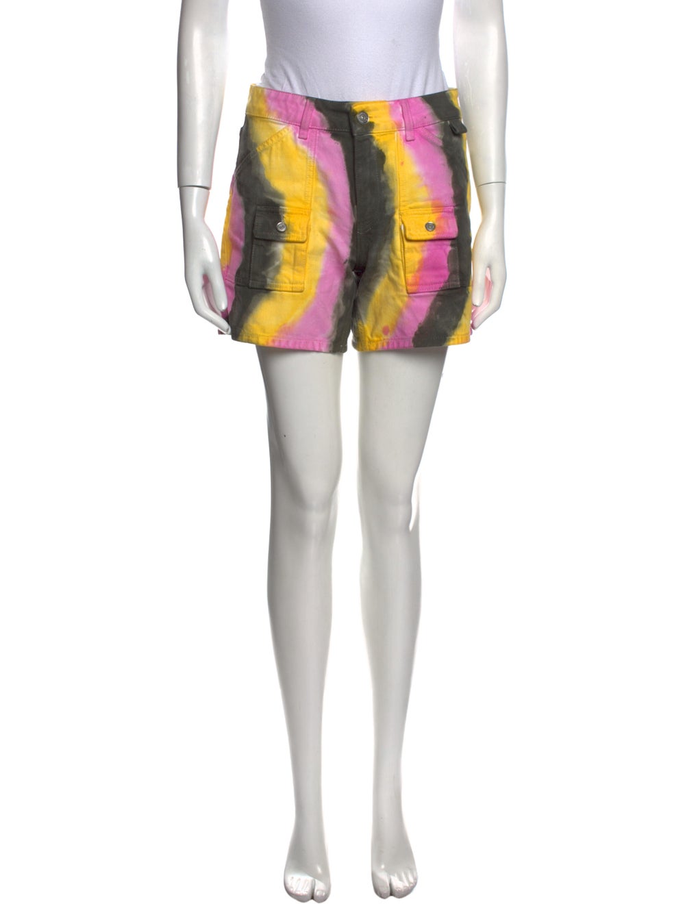 Ganni Printed Mini Shorts - image 1