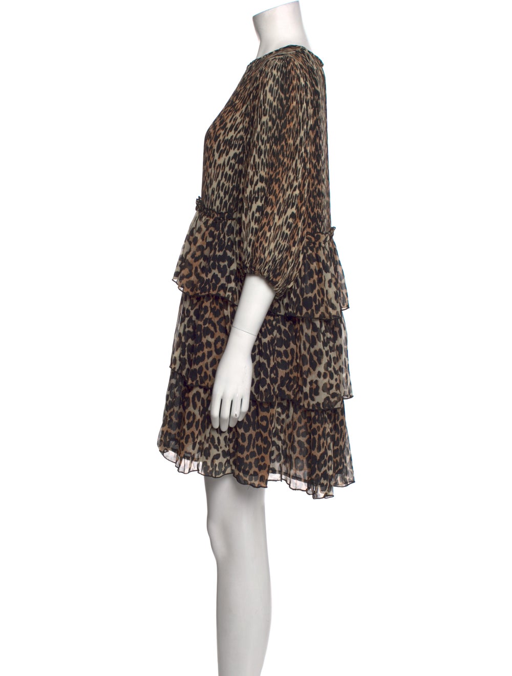 Ganni Animal Print Mini Dress - image 2