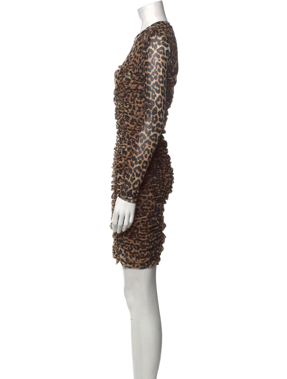 Ganni Animal Print Mini Dress - image 2