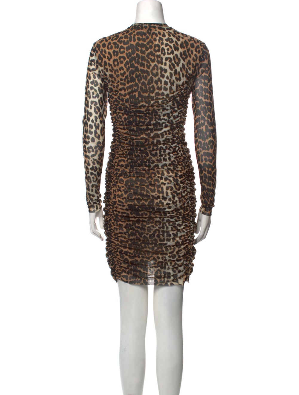 Ganni Animal Print Mini Dress - image 3