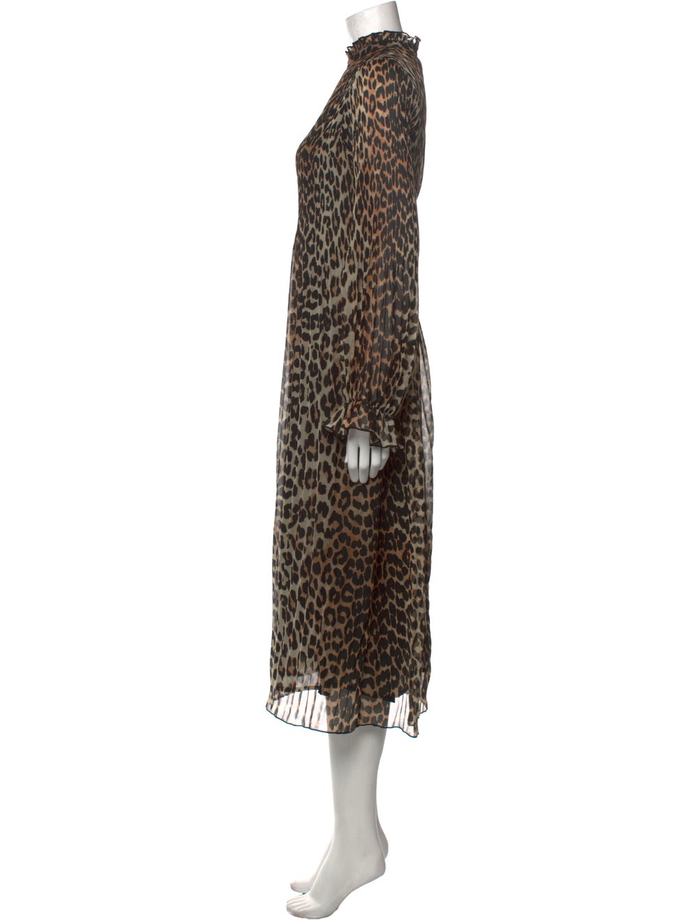Ganni Animal Print Long Dress - image 2