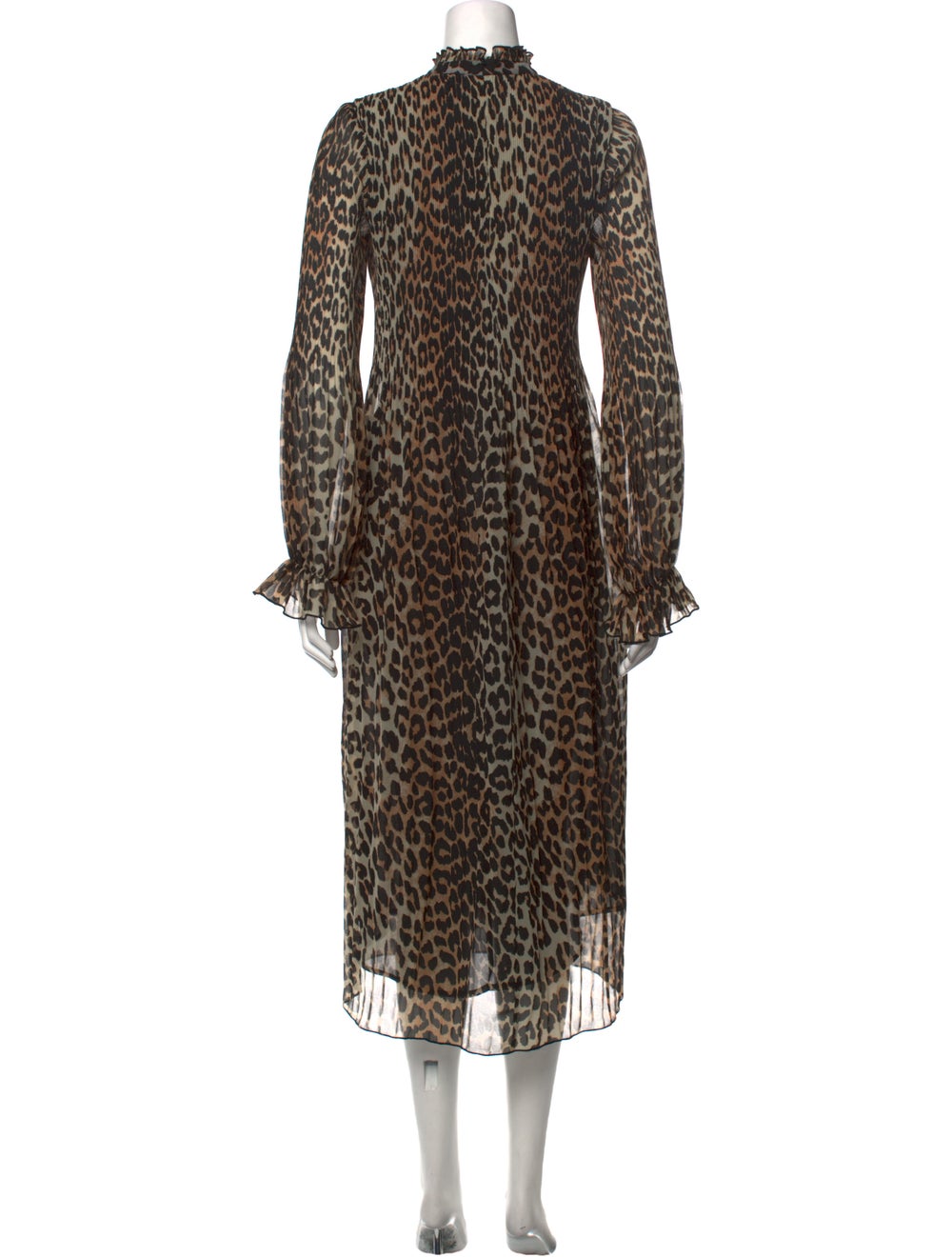 Ganni Animal Print Long Dress - image 3