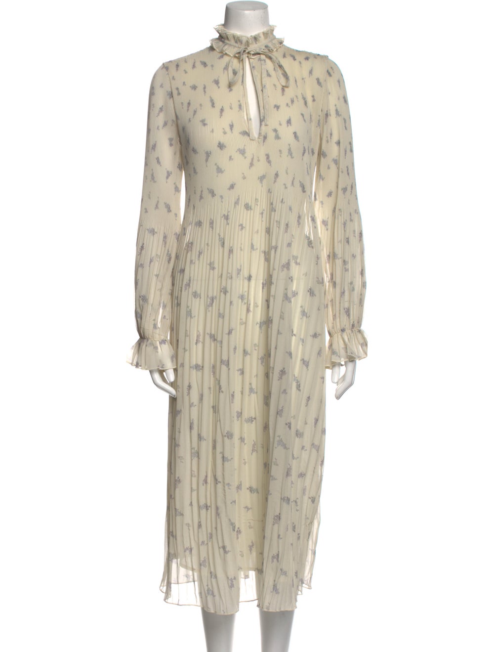 Ganni Floral Print Long Dress - image 1