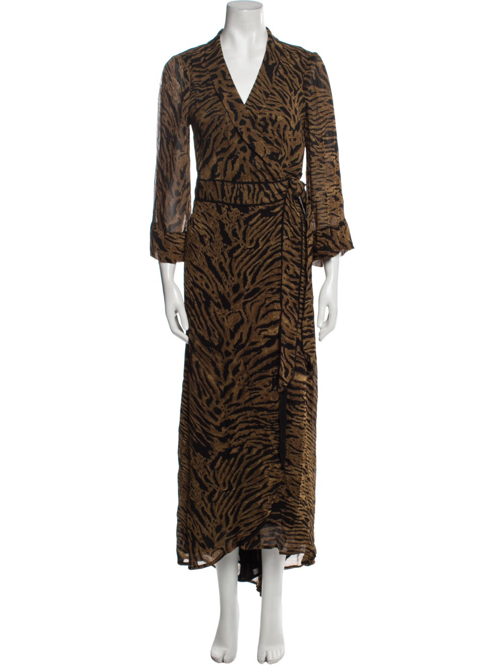 Ganni Animal Print Long Dress - image 1