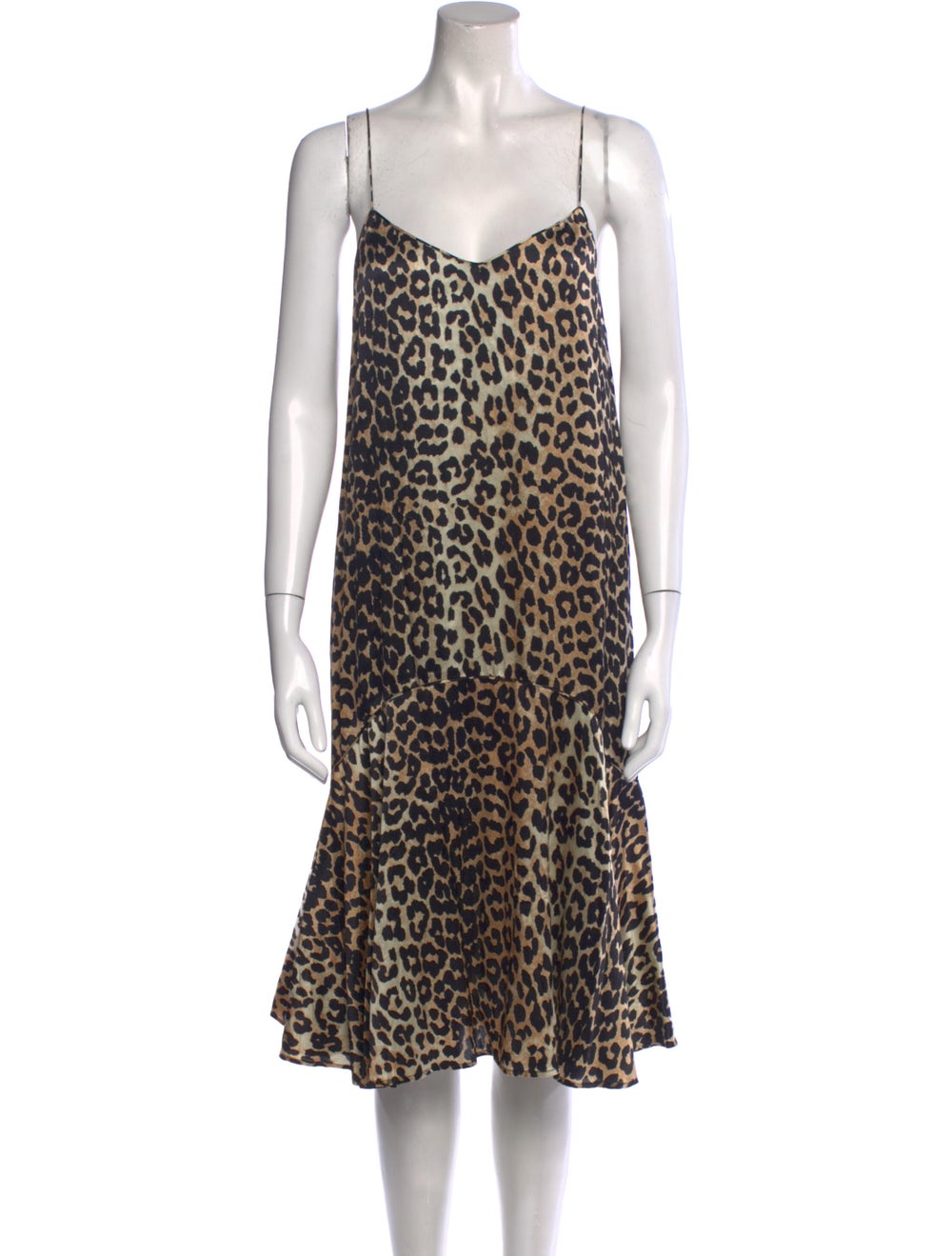 Ganni Silk Midi Length Dress - image 1