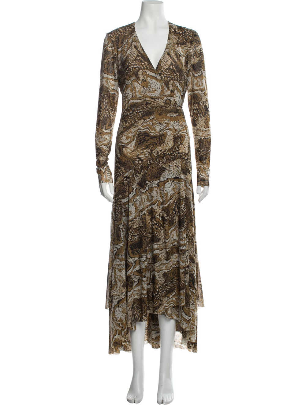 Ganni Animal Print Long Dress - image 1